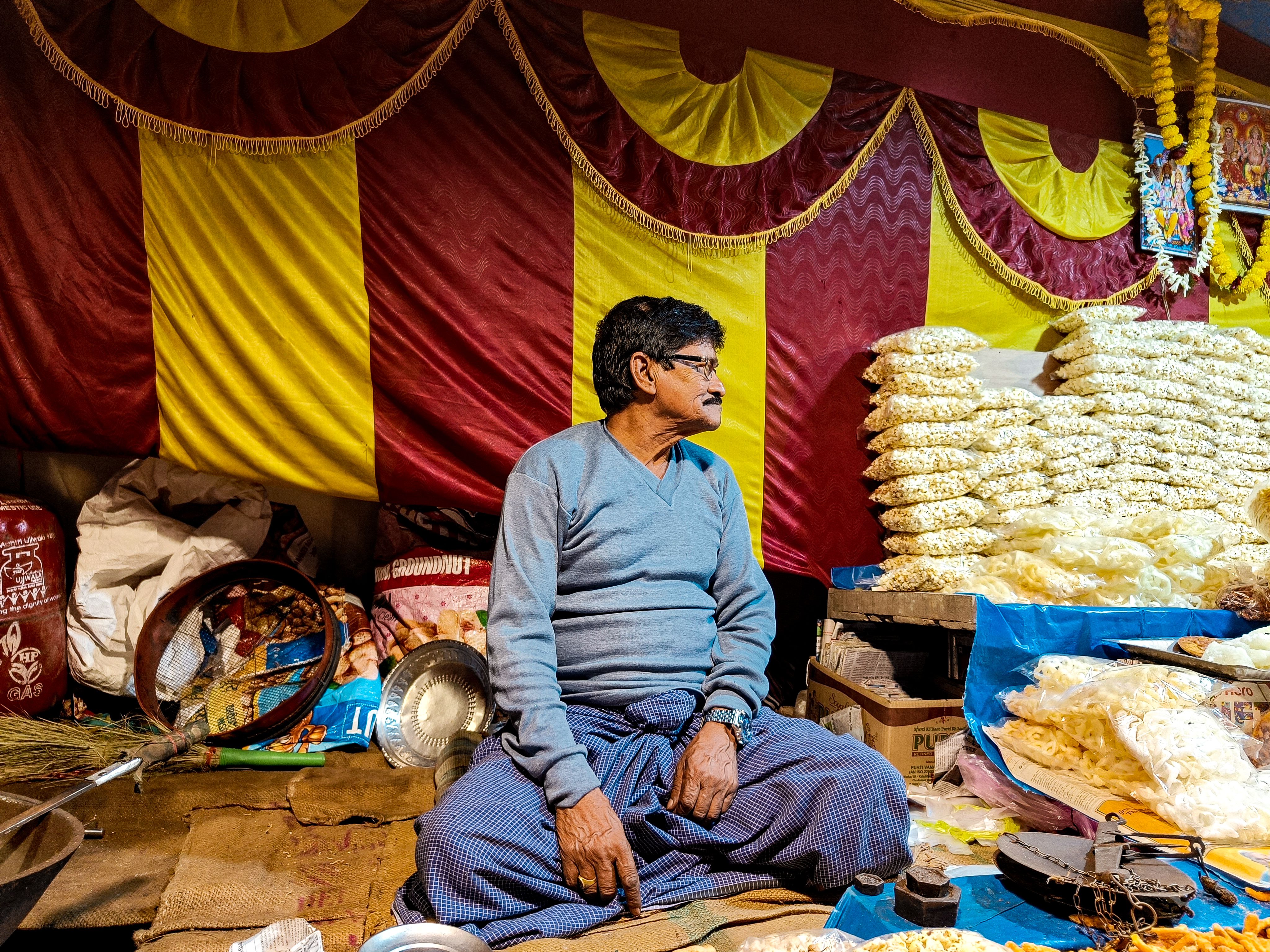 Merchant at Market · Free Stock Photo