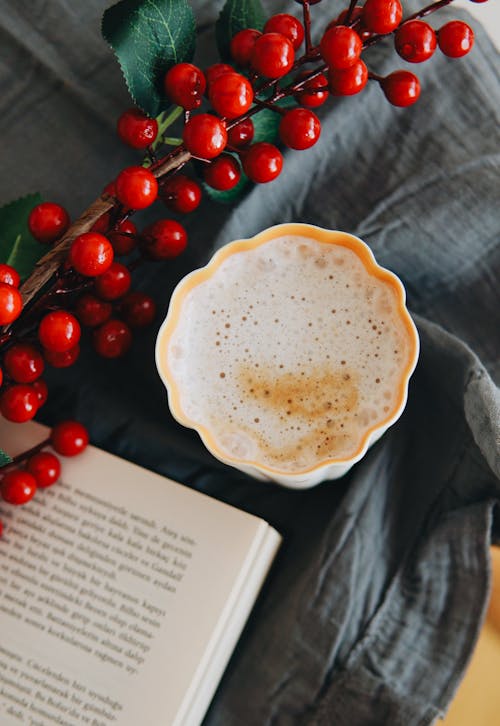 Coffee and Milk on a Table 