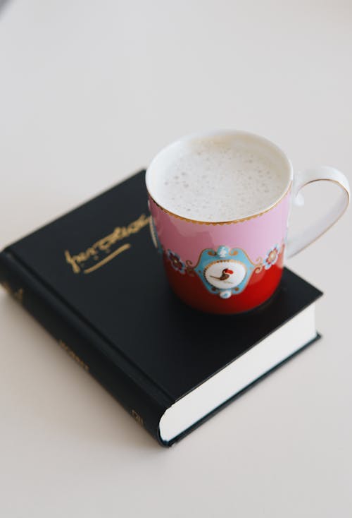 Coffee with Milk on a Book 