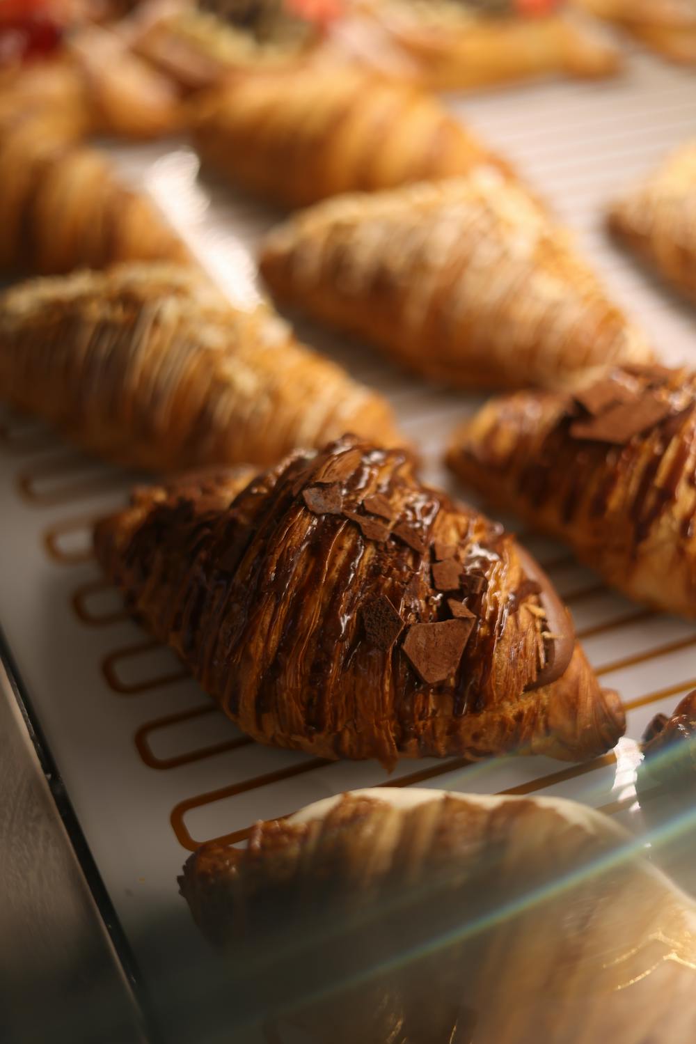 Flaky Chocolate Croissants