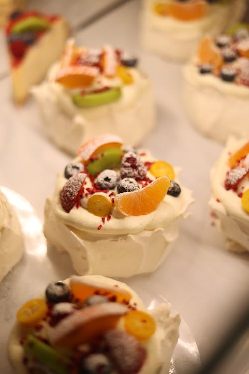 Meringue Nests with Fruit