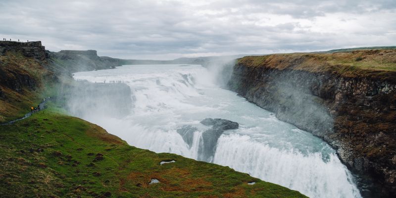 La cascada de Gullfoss, en el Círculo Dorado