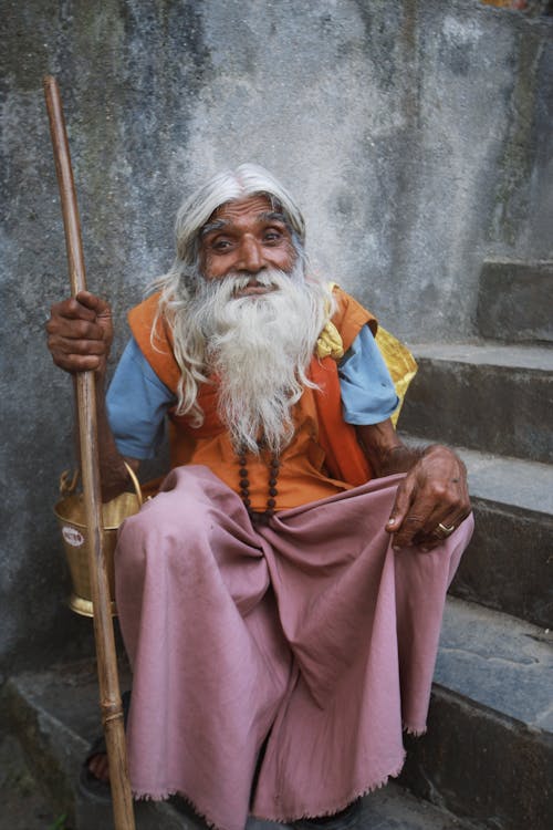 Gratis stockfoto met bejaarde man, Hindoe, hindoeïstisch