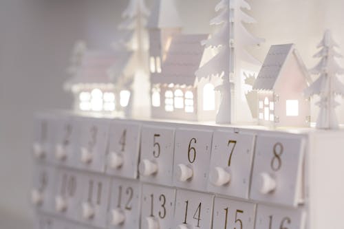 White Calendar on White Surface
