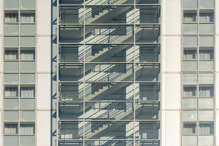 Stairs In A House Building 