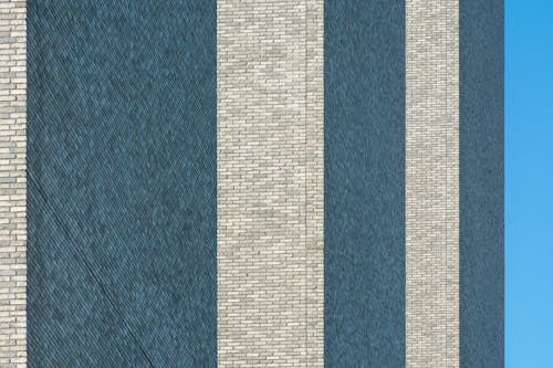 Brick Surface in Blue and Gray Colors
