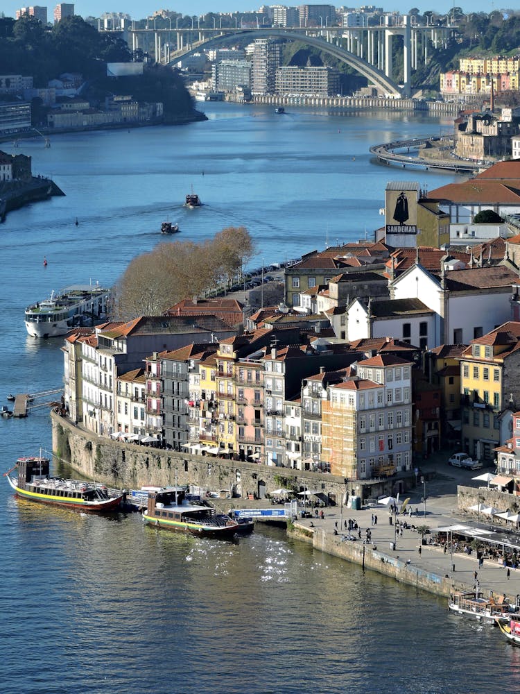 View From Jardim Do Morro On Douro River In Gaia