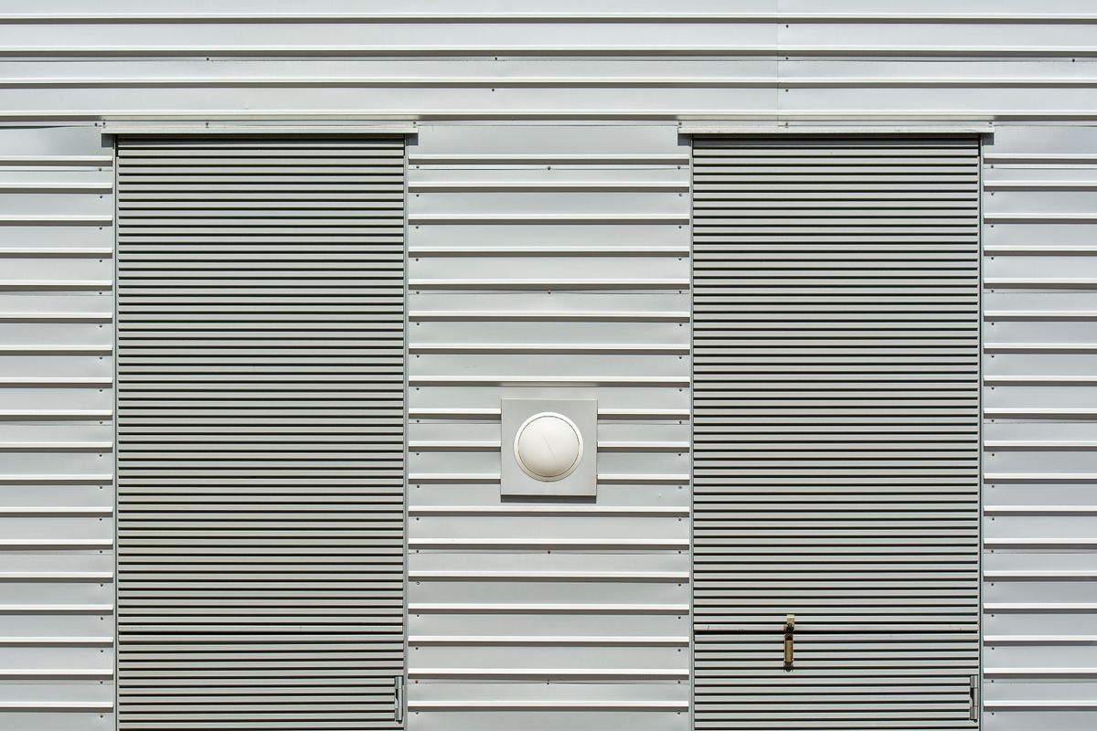 Modern fitted shutter exterior