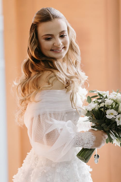 Photo of a Smiling Bride 