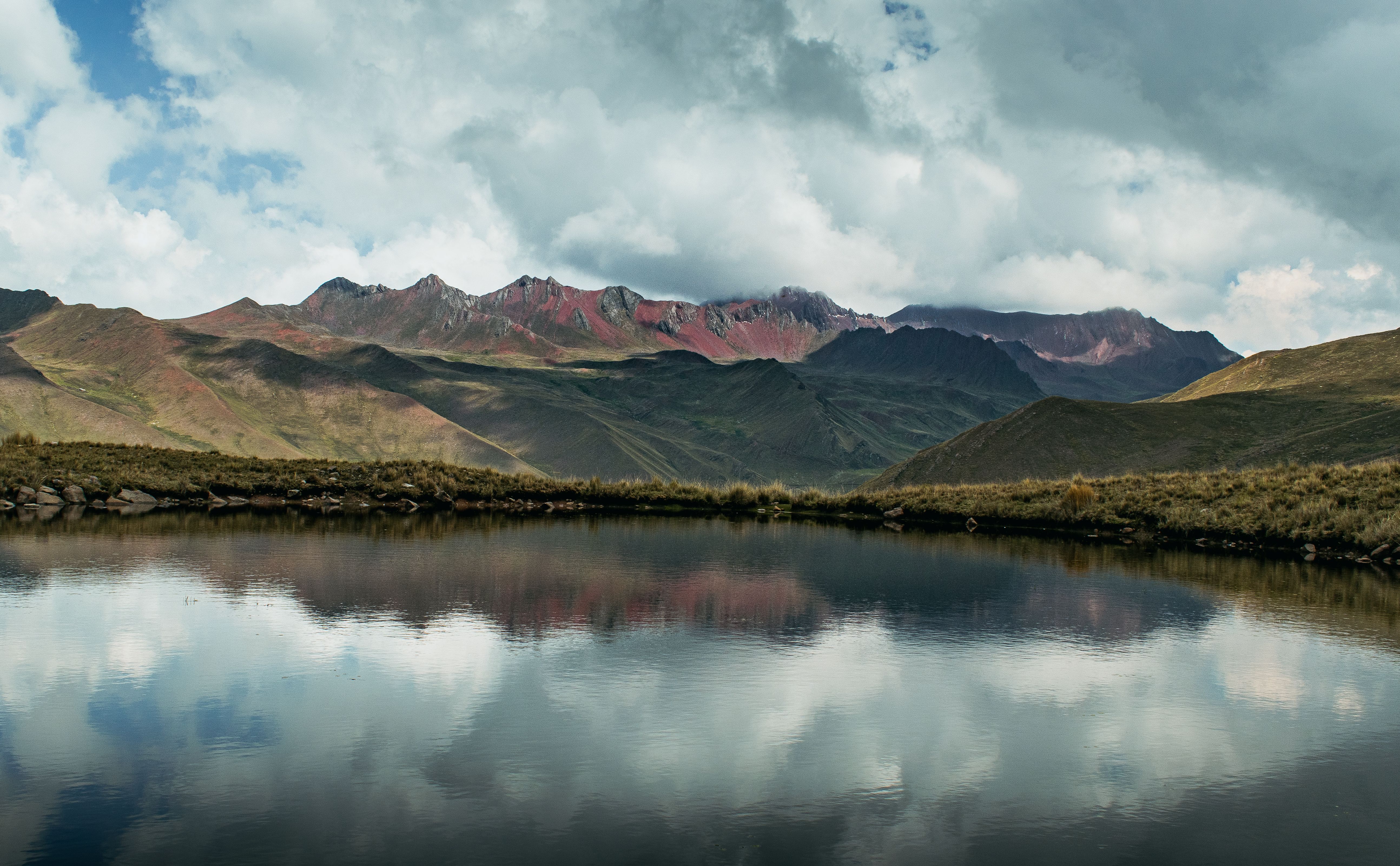 Cordillera chilena vista desde el campo