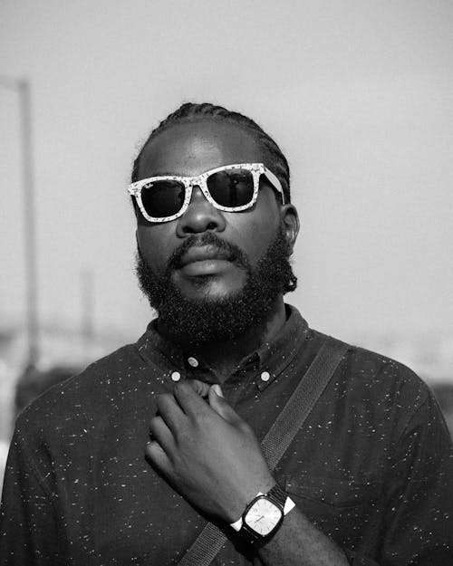 Foto d'estoc gratuïta de barba, bigoti, blanc i negre