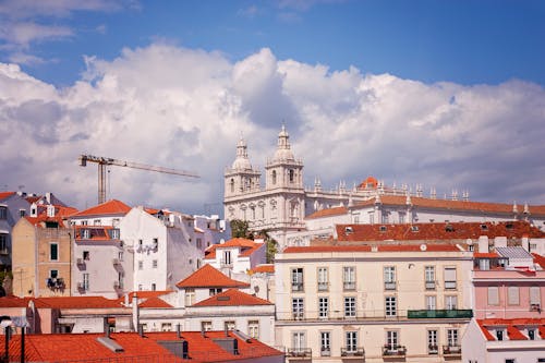 Cityscape of Lisbon with Monastery of Sao Vicente de Fora
