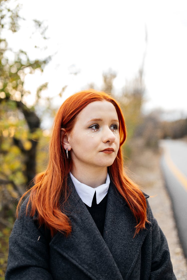 Portrait Of Redhead Woman