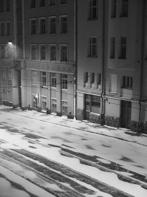 Foto stok gratis dingin, hitam & putih, jalan