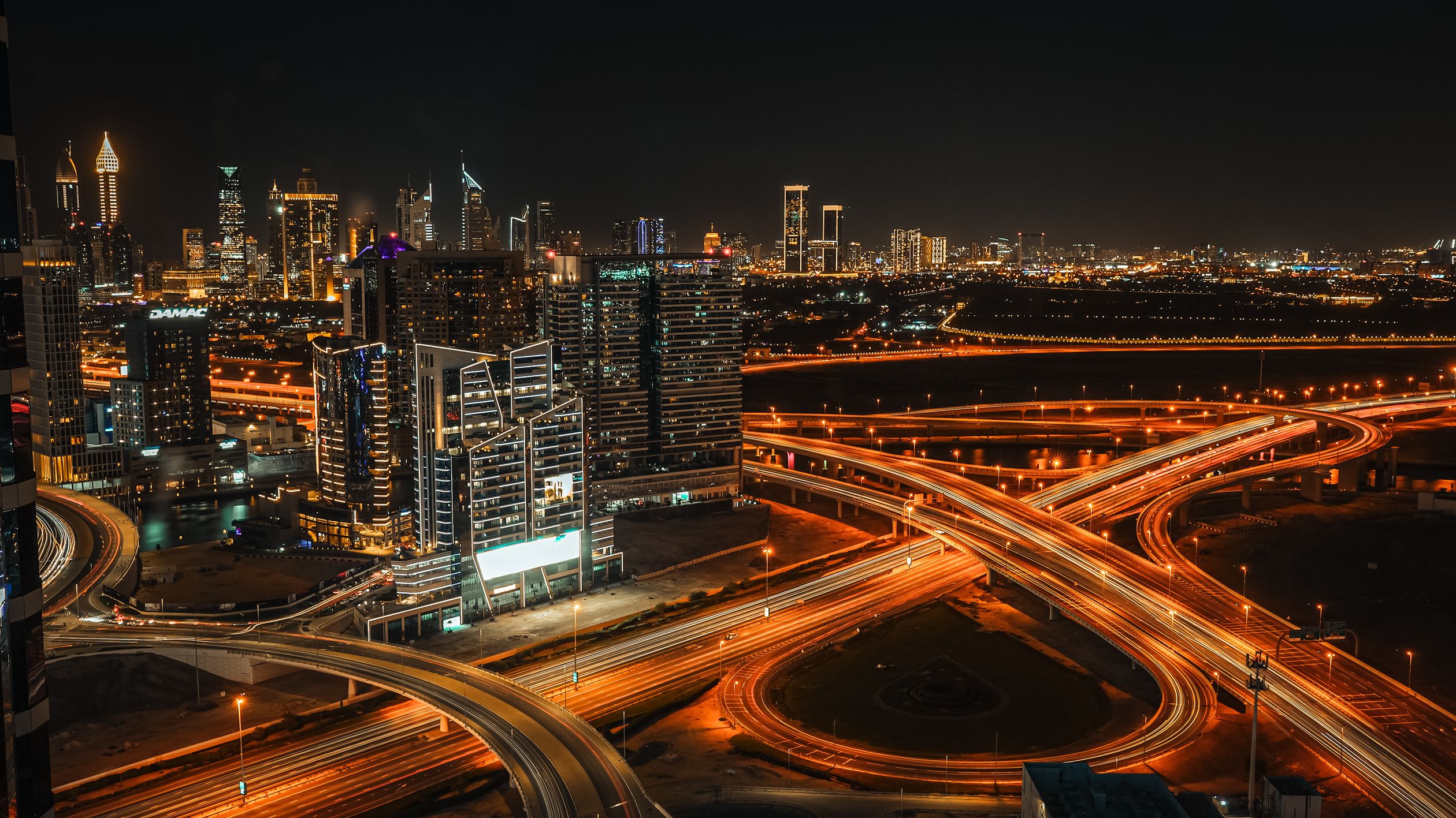 Highway in City Illuminated at Night · Free Stock Photo