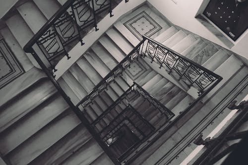 Staircase in Black and White