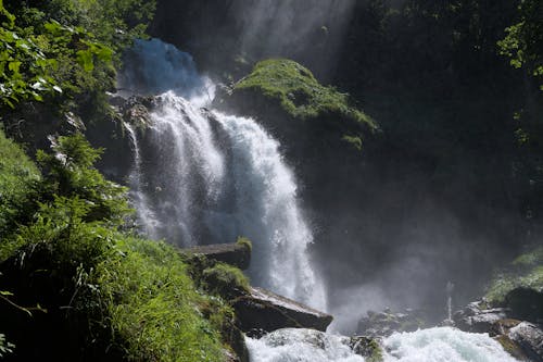 Foto stok gratis air, air terjun, aliran