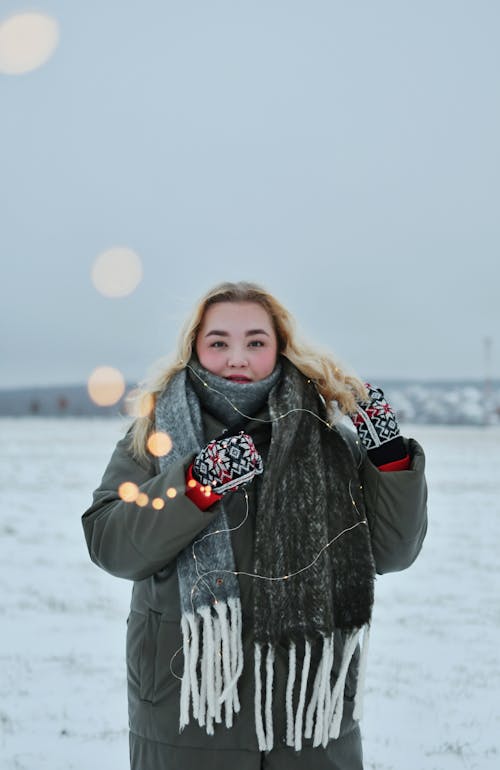 감기, 겨울, 금발의 무료 스톡 사진