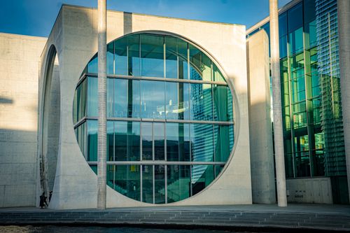 Free Captivating facade of modern architectural design in Berlin, Germany. Stock Photo