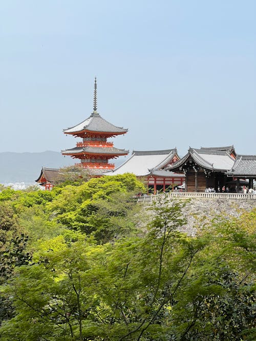 View of the Kiyomizu-dera Temple, Kyoto, Japan