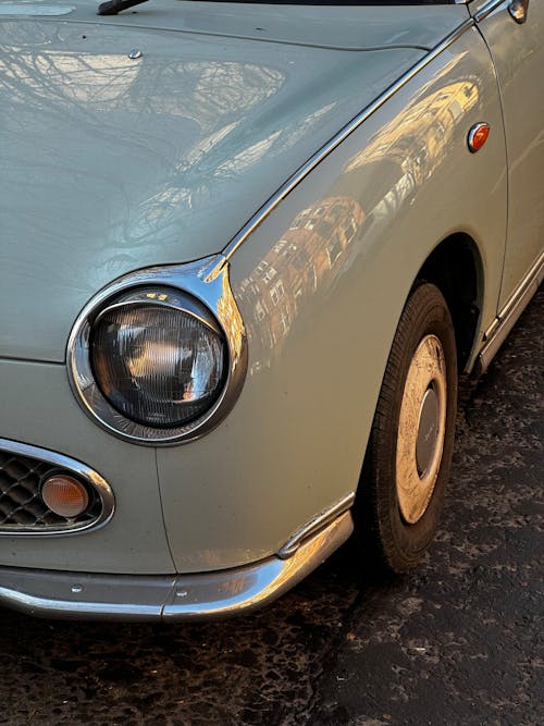 Close-up of the Front of a Nissan Figaro 