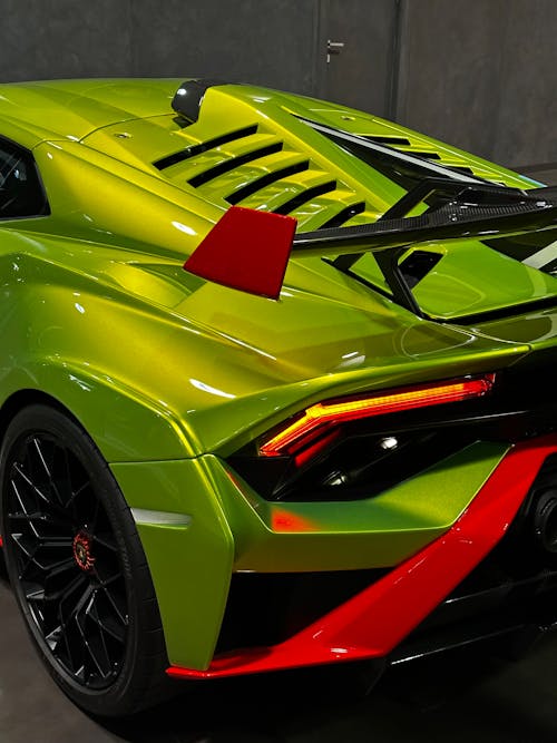 View of the Back of a Lamborghini Huracan STO