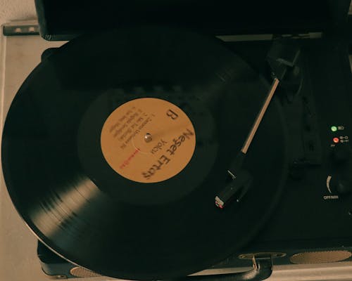 Close up of Vinyl Disk