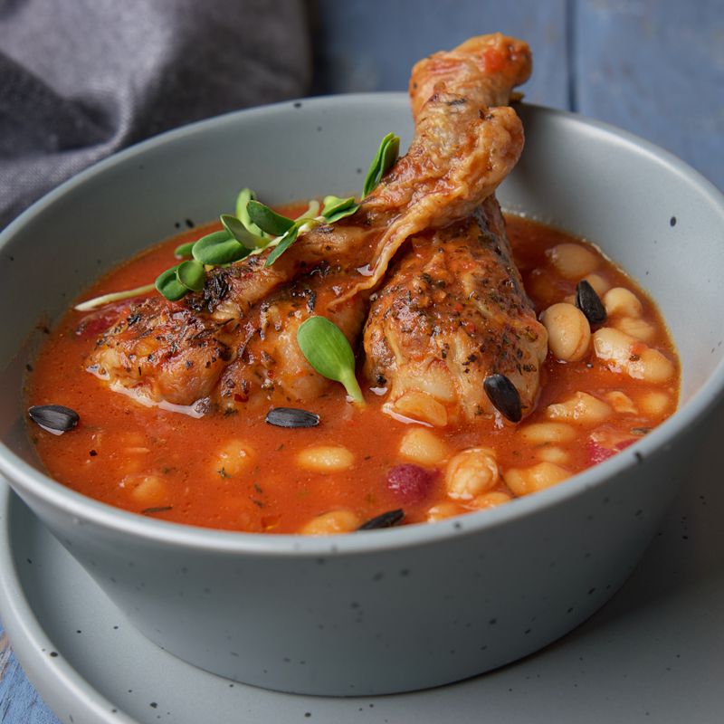 Moroccan Chicken Chickpea Soup with Preserved Lemon