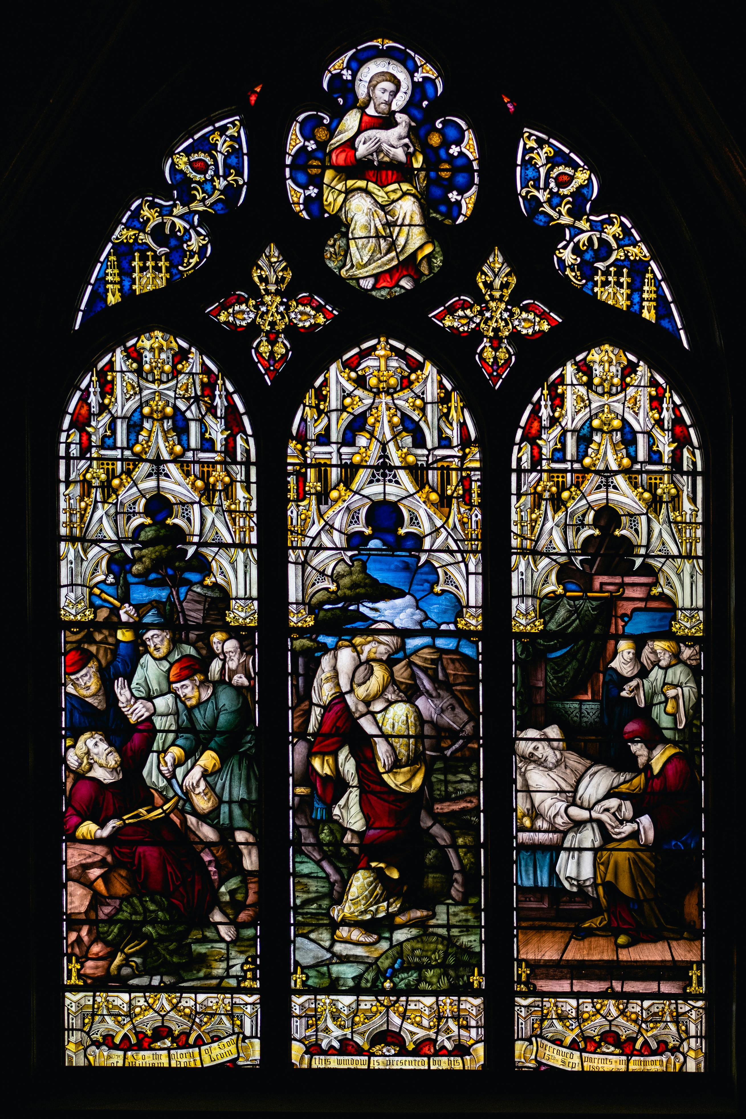 Stained Glass in St. Pauls Cathedral in Wellington, New Zealand · Free