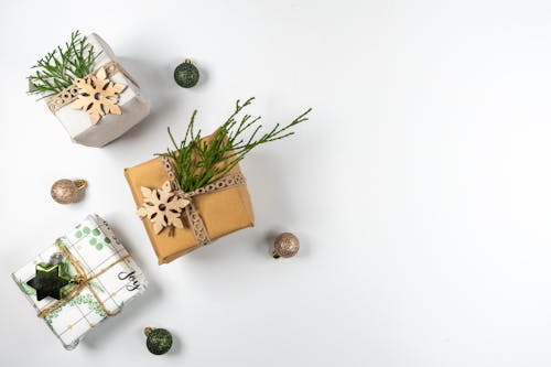 Gifts Boxes and Christmas Balls