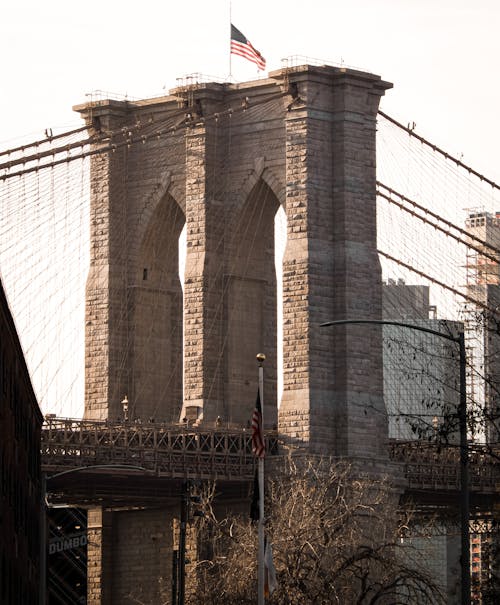 Ingyenes stockfotó 4 k háttér, 80-as évek háttér, Brooklyn híd témában