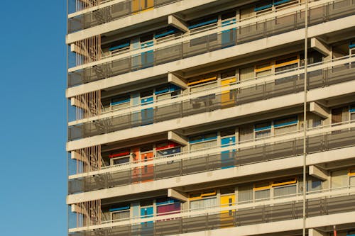 Balconies in an Apartment Building 