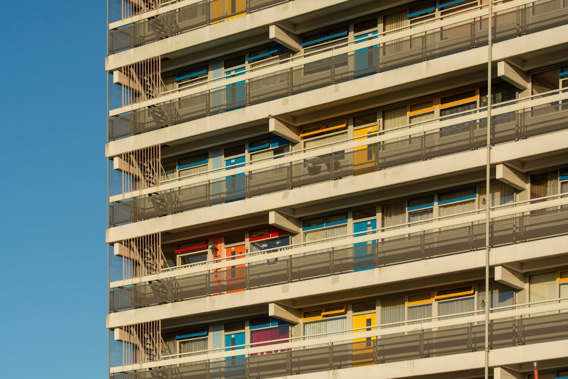Balconies in an Apartment Building 