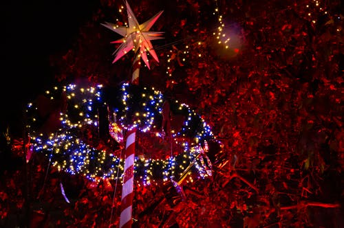 Starlight Lollipop: Bethlehem Star Adorned with Holiday Glow