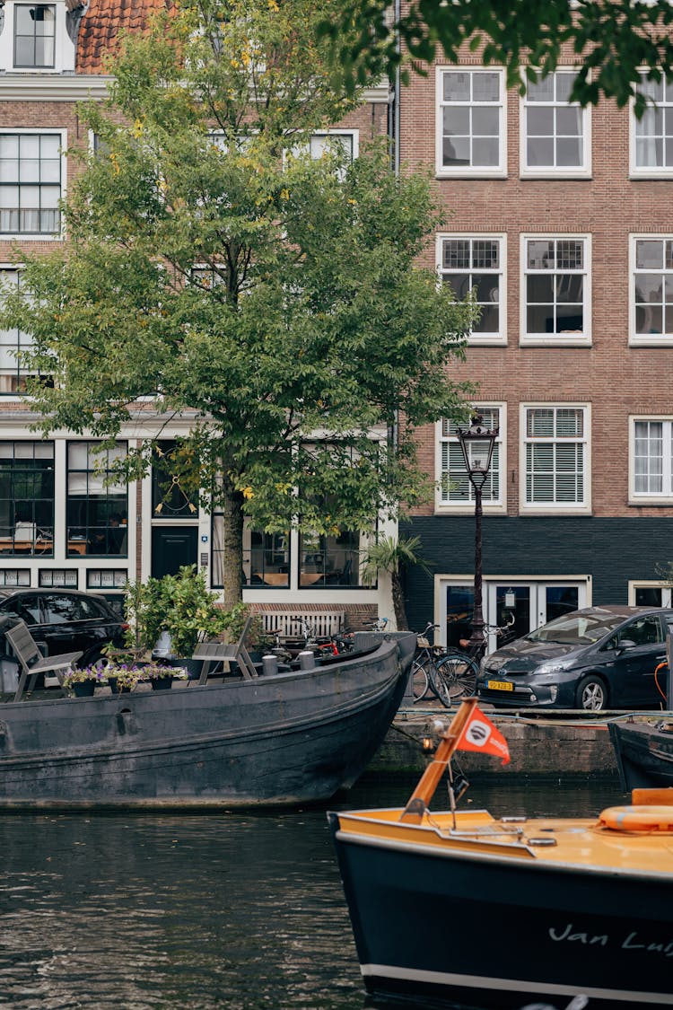 Boats On City Canal