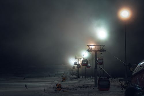 Ski Lift at Night