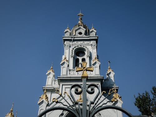 Foto profissional grátis de arquitetura, capela, cruz