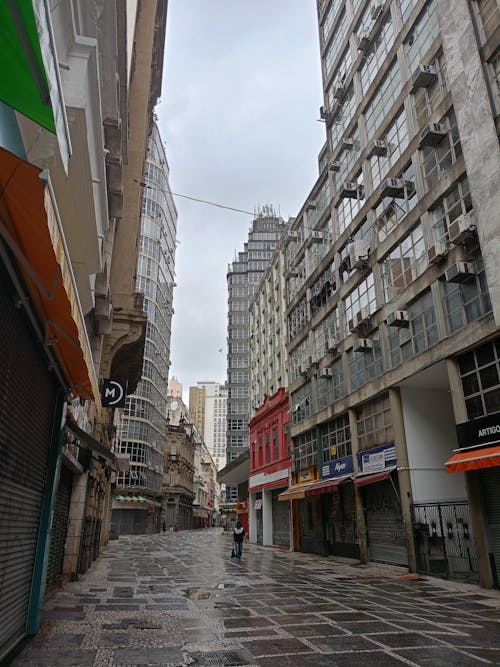 Empty Alley in Sao Paulo