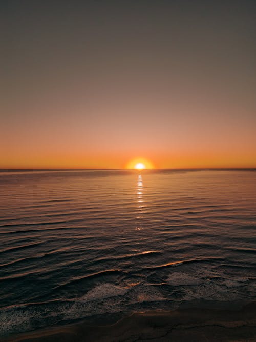 View of a Sea at Sunset 