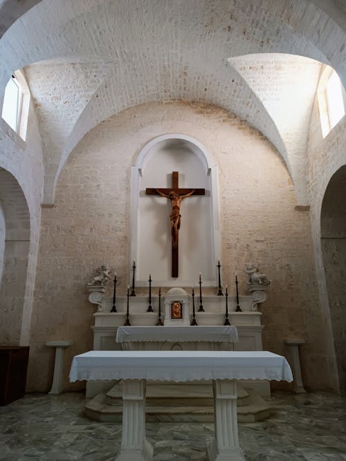 Altar and Cross in Church