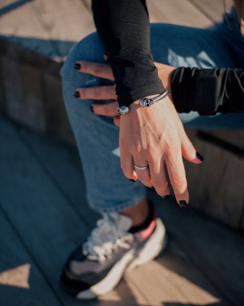 Woman Wearing Bracelet and Ring