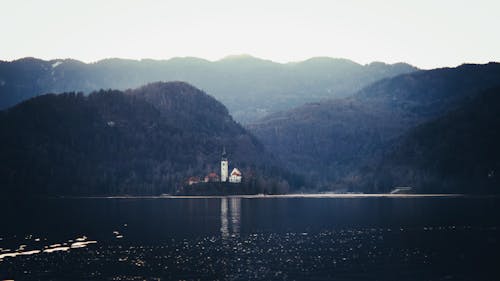 Lake Bled and Mountains in Slovenia 