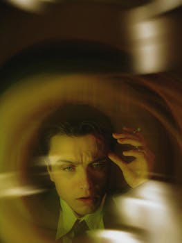 Portrait of a man in a stylish suit with cigarette, captured in a glamorous nightlife setting.