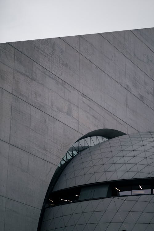 Modern Museum in Bilbao in Black and White 