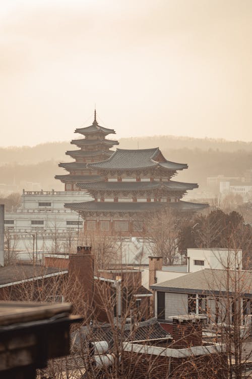 Fotobanka s bezplatnými fotkami na tému gyeongbokgung palác, jeseň, Kórea – juh