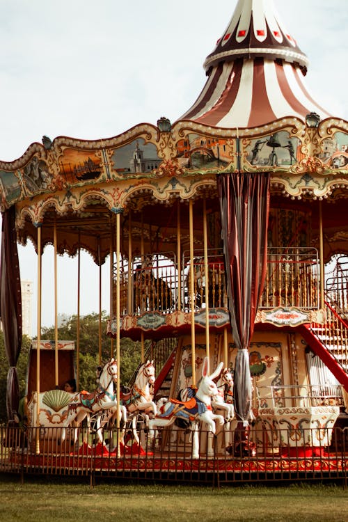 Venetian Carousel with Horse Seats