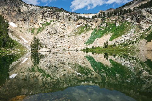 Základová fotografie zdarma na téma erodováno, jezero, kopec