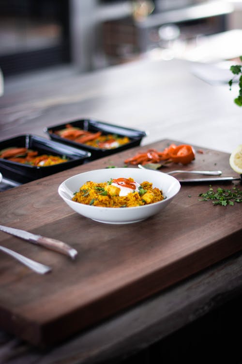 Selective Focus Photography of Cooked Food