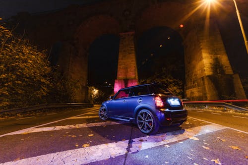 Ingyenes stockfotó autó, éjszaka, híd témában