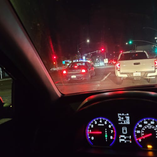 Free stock photo of car, dashboard, night